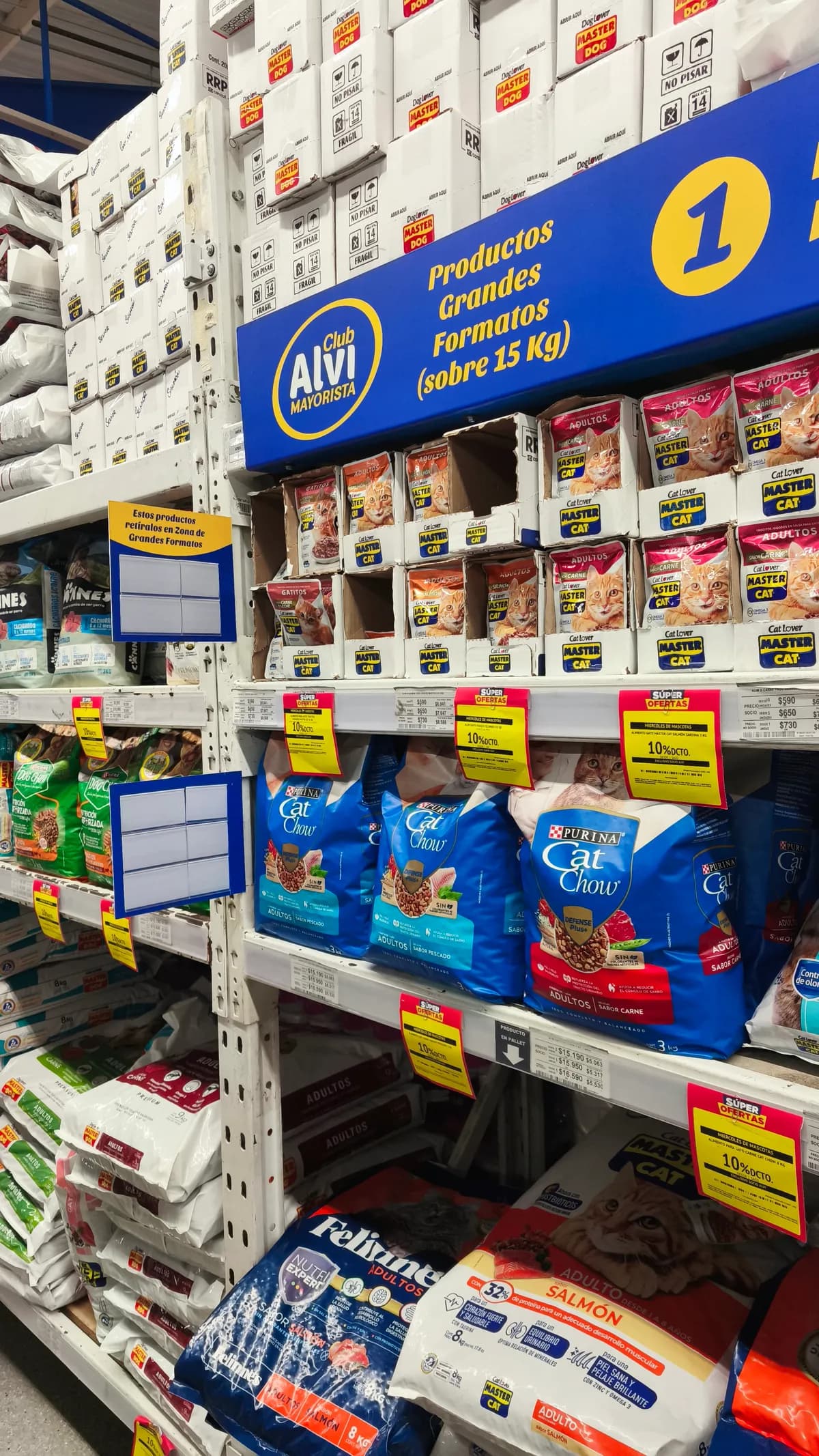 Material POP y senaletica interior en Supermercado Alvi Puerto Montt