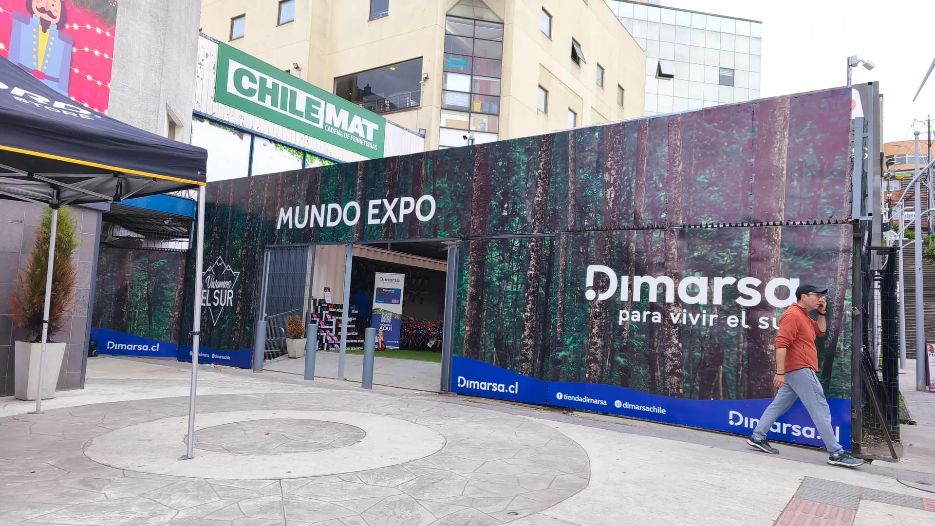 Ambientación gráfica evento Mundo Expo en Dimarsa Puerto Montt